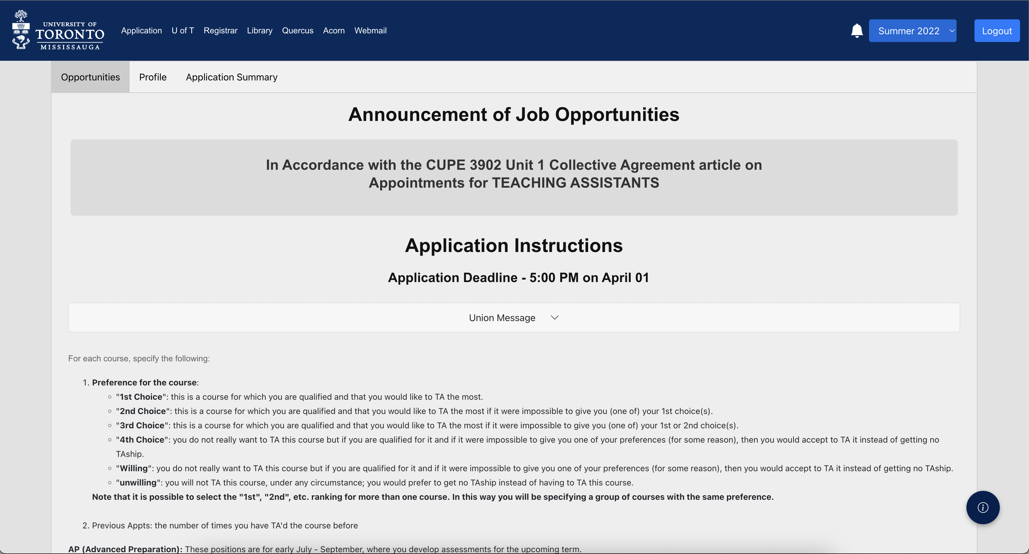 utap-applications